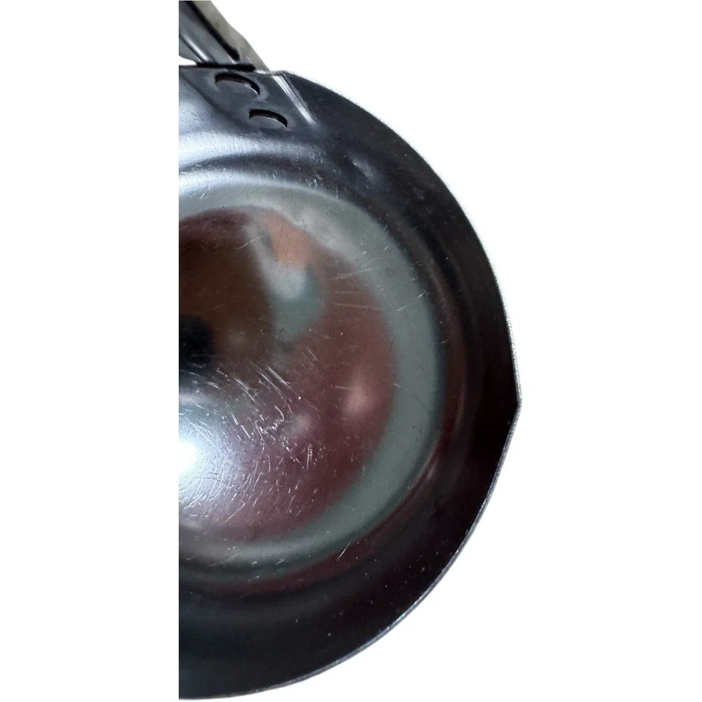 Ekco Stainless Steel Ladle with Wood Handle‎ Kitchen Utensil USA Vtg Spotted